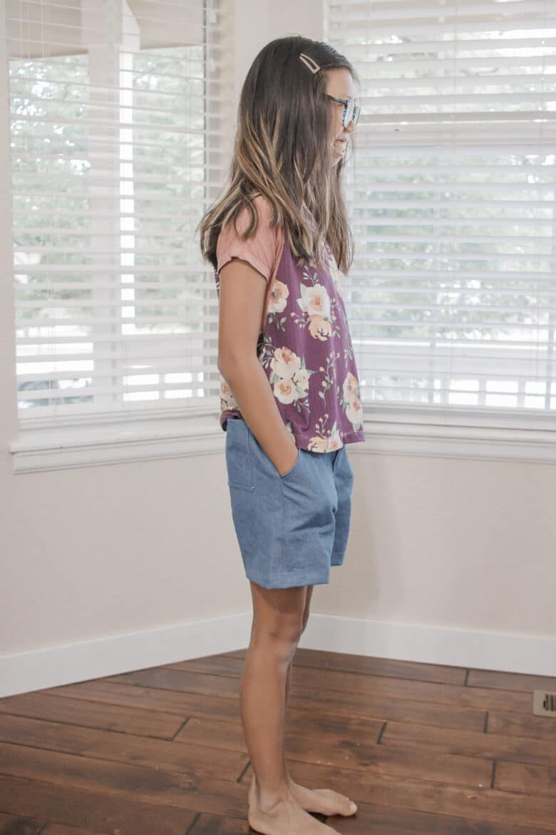 free shorts pattern for girls
