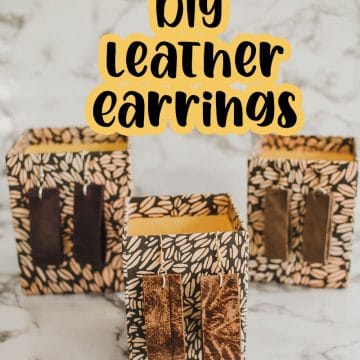 How to make leather earrings