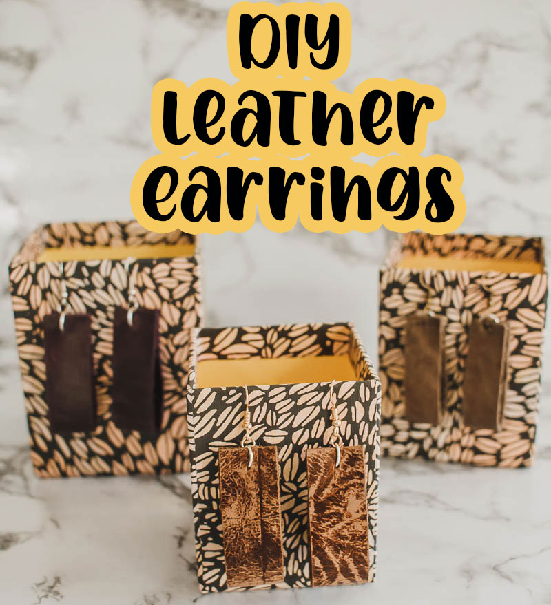 How to make leather earrings