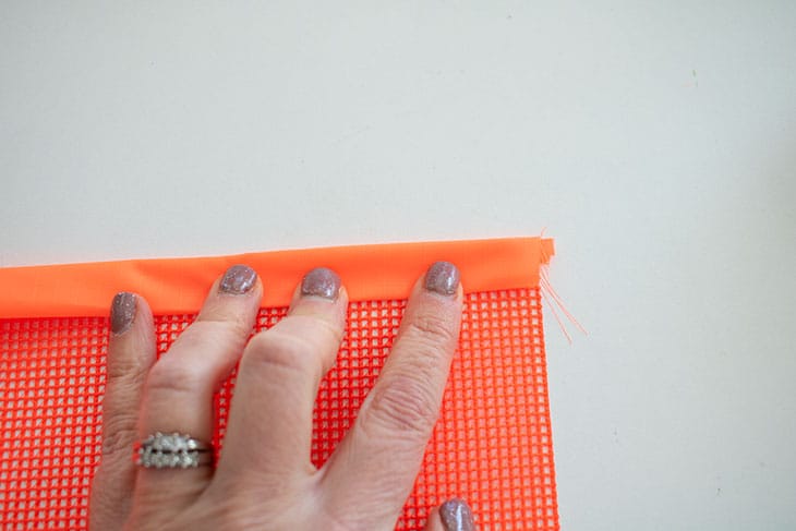 how to sew a mesh beach bag