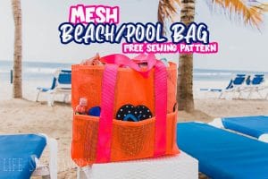 Free Mesh Beach Bag sewing pattern free mesh tote pattern