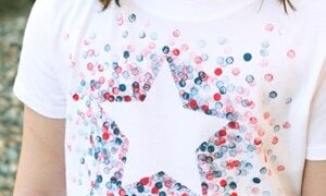 Image for DIY Eraser-Stamped 4th of July Shirt