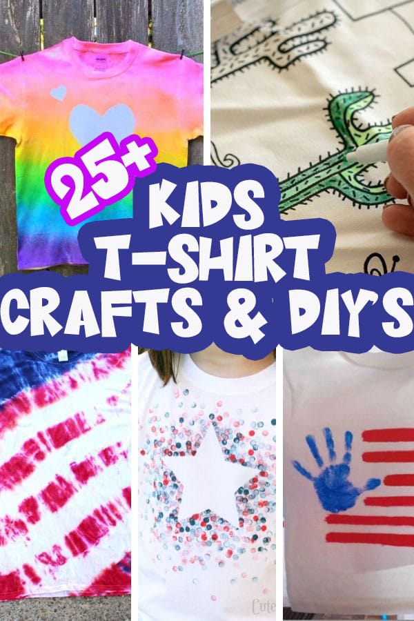 super fun diy shirt crafts that kids can make