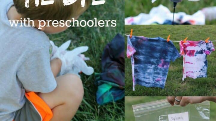 Image for Tips on tie dye shirts for kids with kids!