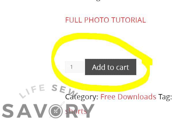 add pattern to cart