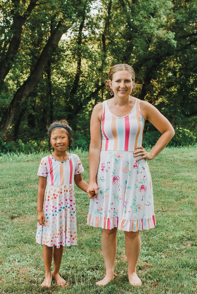 matching and coordinating dresses