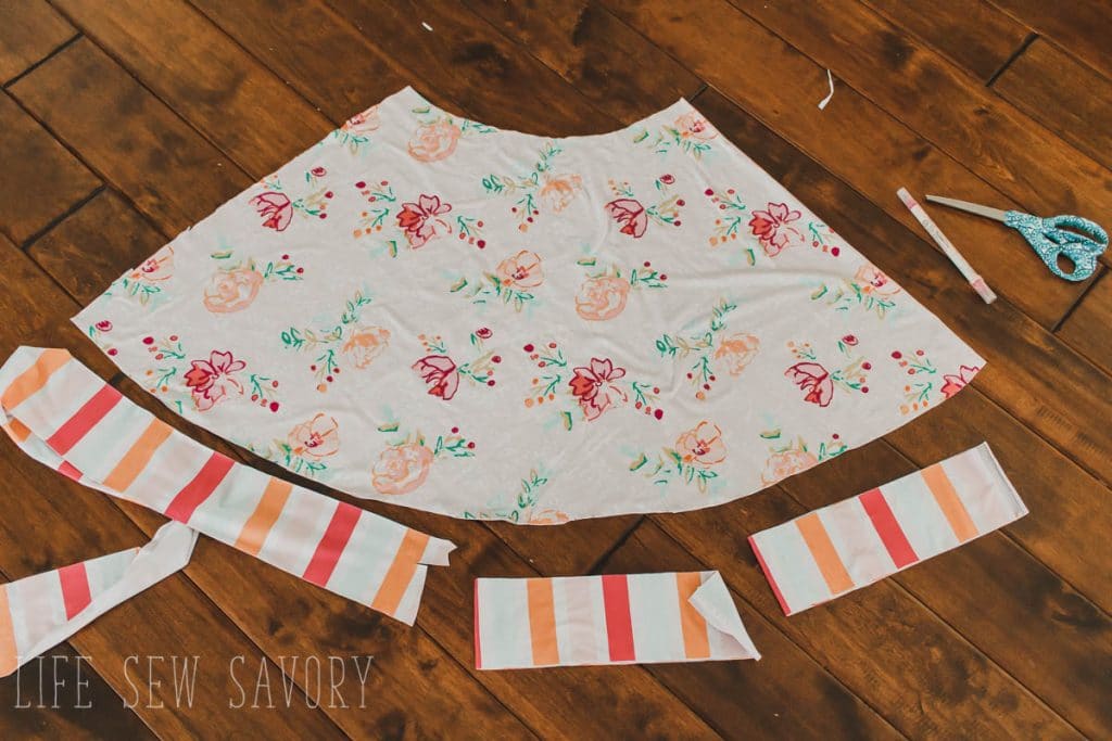 ruffle on skirt