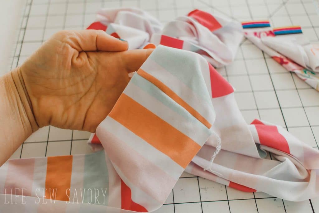 sew ruffles together
