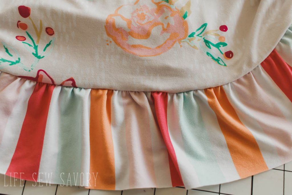 ruffle on skirt