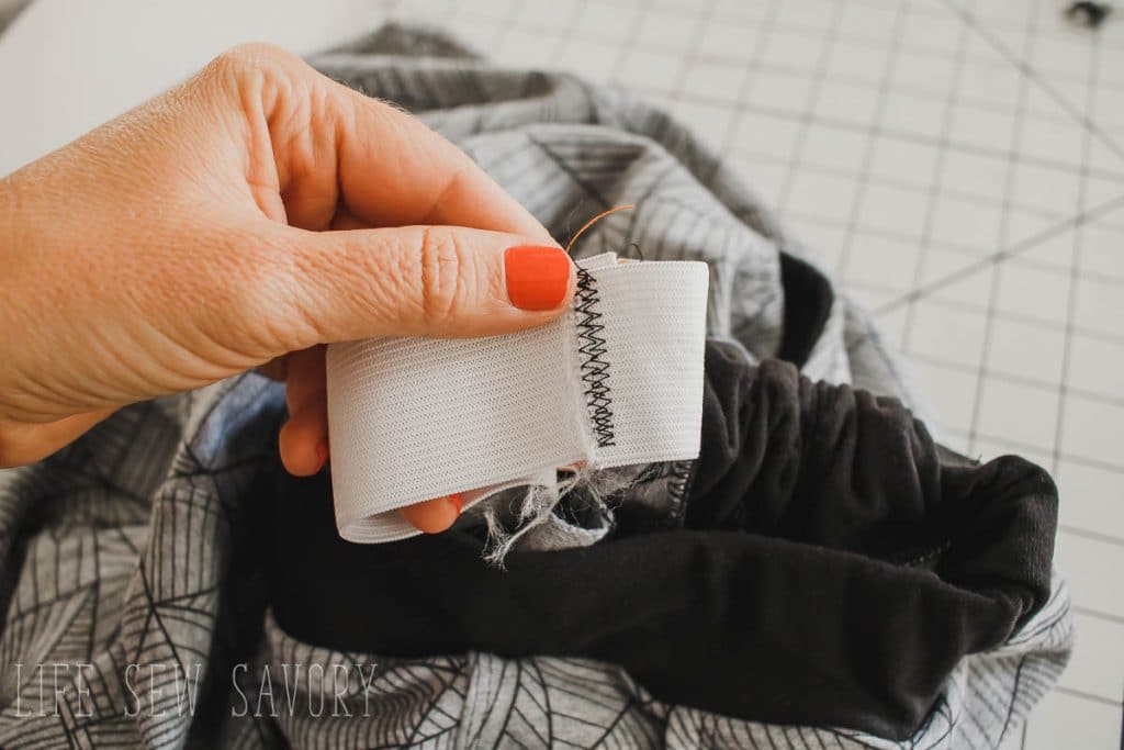 secure the ends of the elastic together