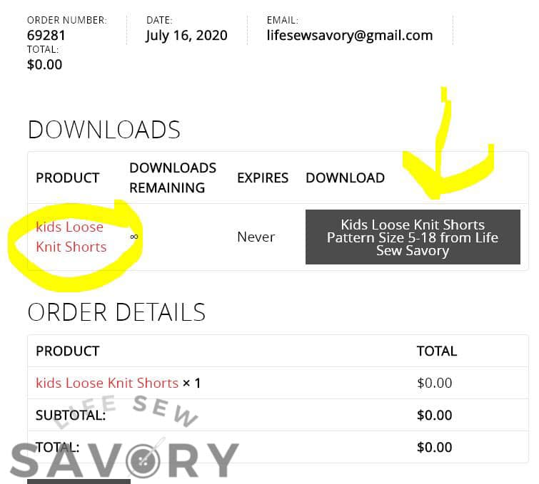 order confirmation