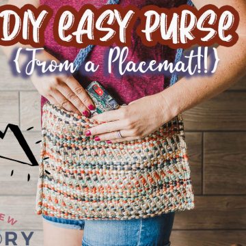 How to make a purse from a placemat tutorial