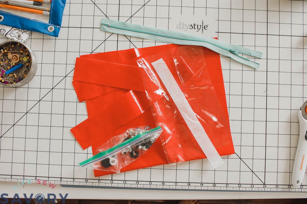 cut pattern for pencil pouch