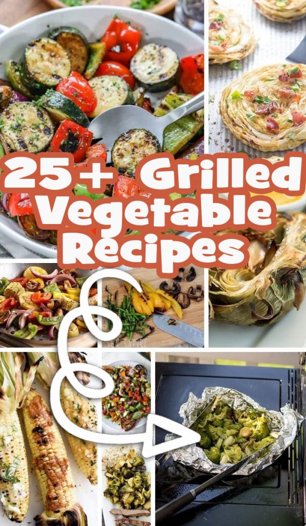 Easy Grilled vegetables  - more than 25 great veggie recipes to cook outside