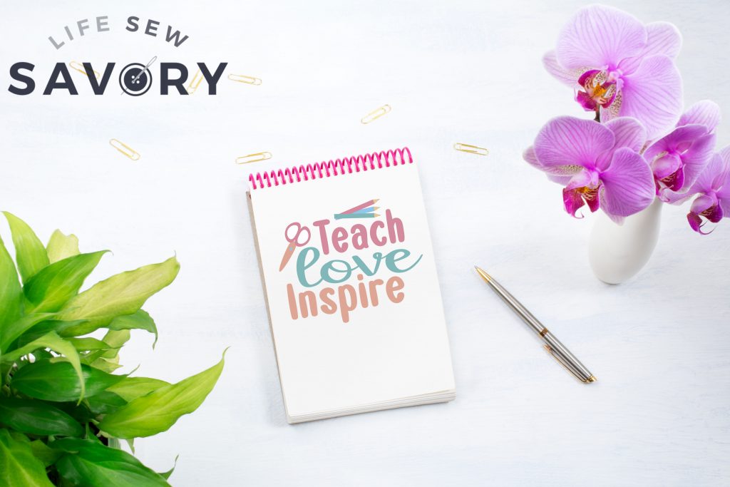 notepad with cut file on the cover