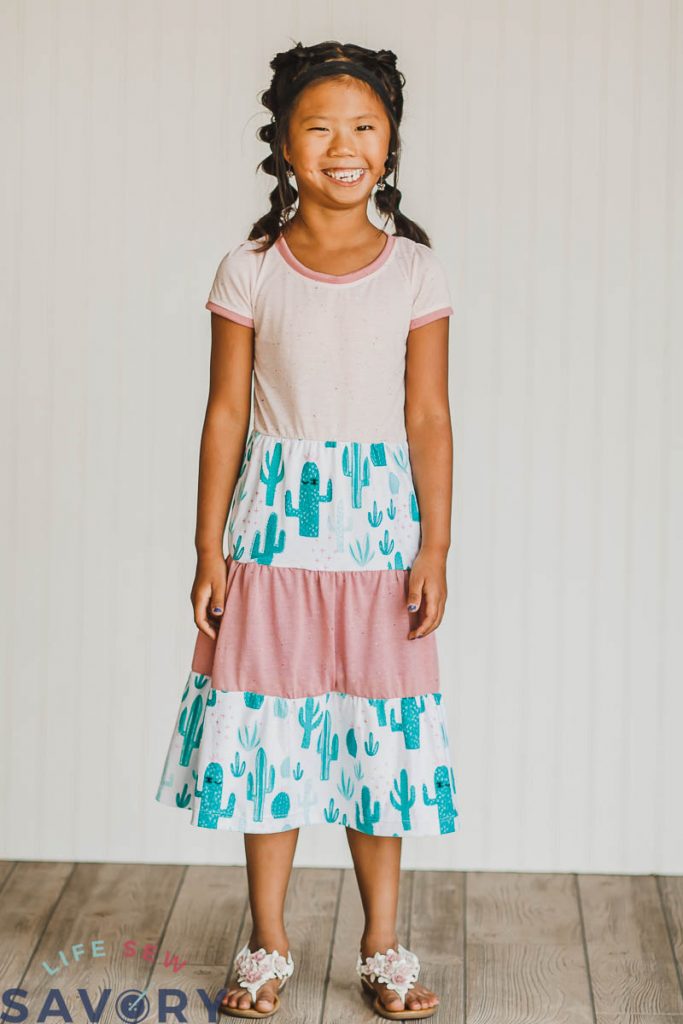 how to sew a tiered skirt dress