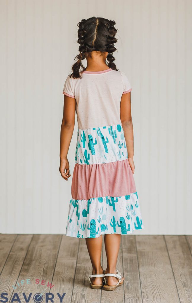 dress with tiered skirt