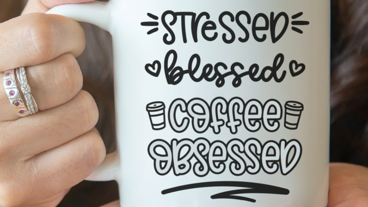 Stressed Blessed Coffee Obsessed