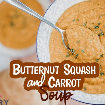 butternut squash and carrot soup