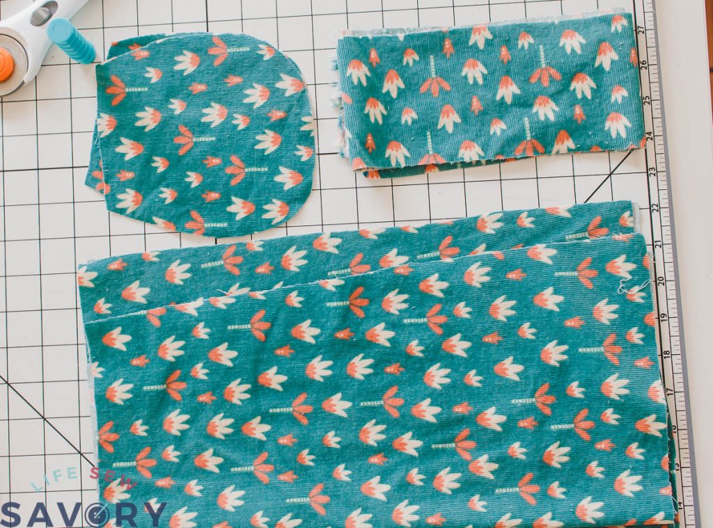 skirt pieces cut out
