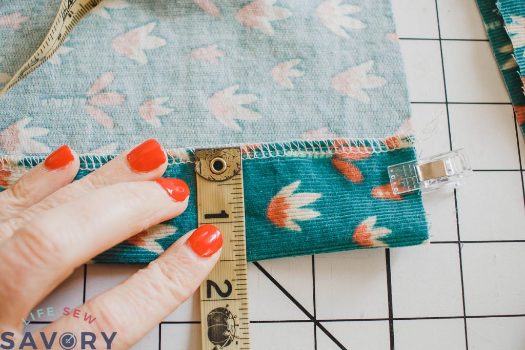 fold back button facing