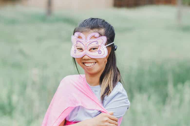 in the hoop butterfly mask design