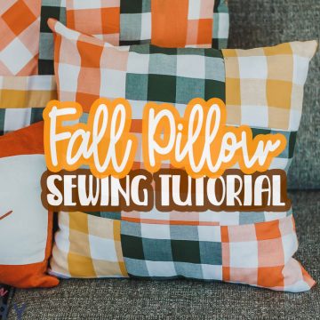 fall pillow sewing tutorial