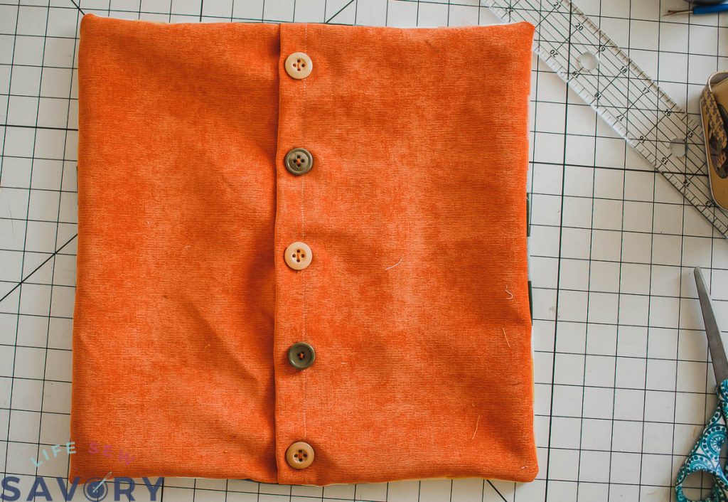 button back pillow