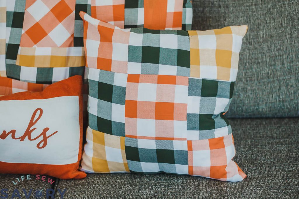 quilted fall pillow home decor