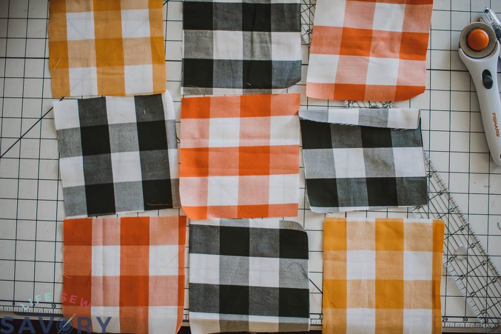 arrange the fabric design