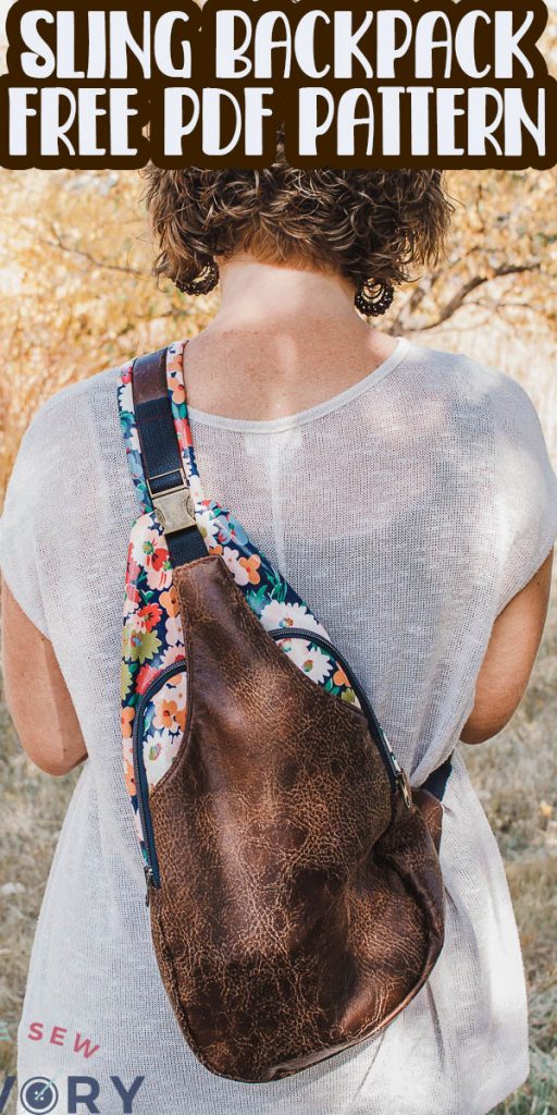 sling backpack free sewing pattern