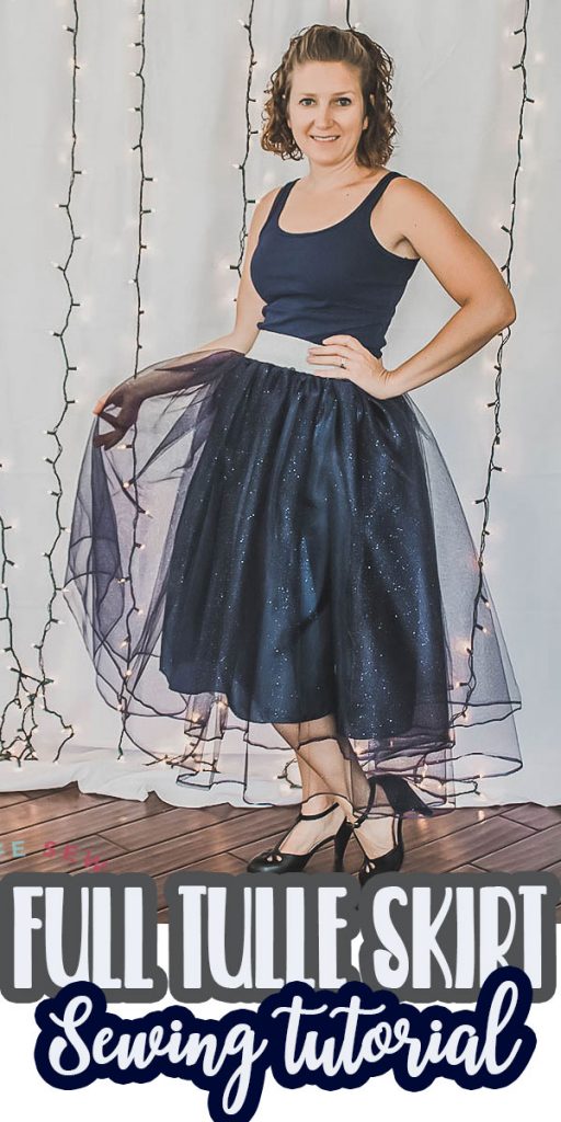 sew a full tulle skirt with this easy sewing tutorial in any size