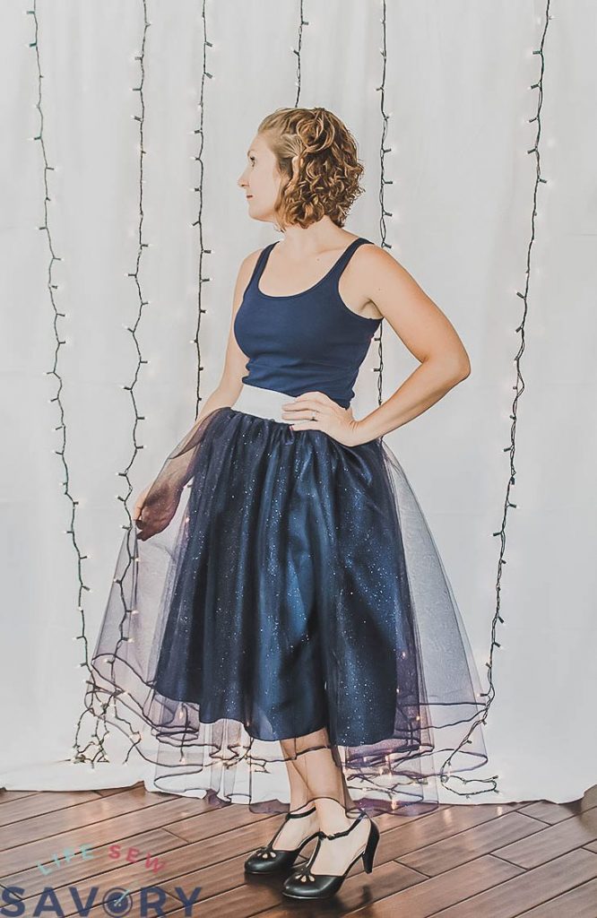 finished tulle skirt