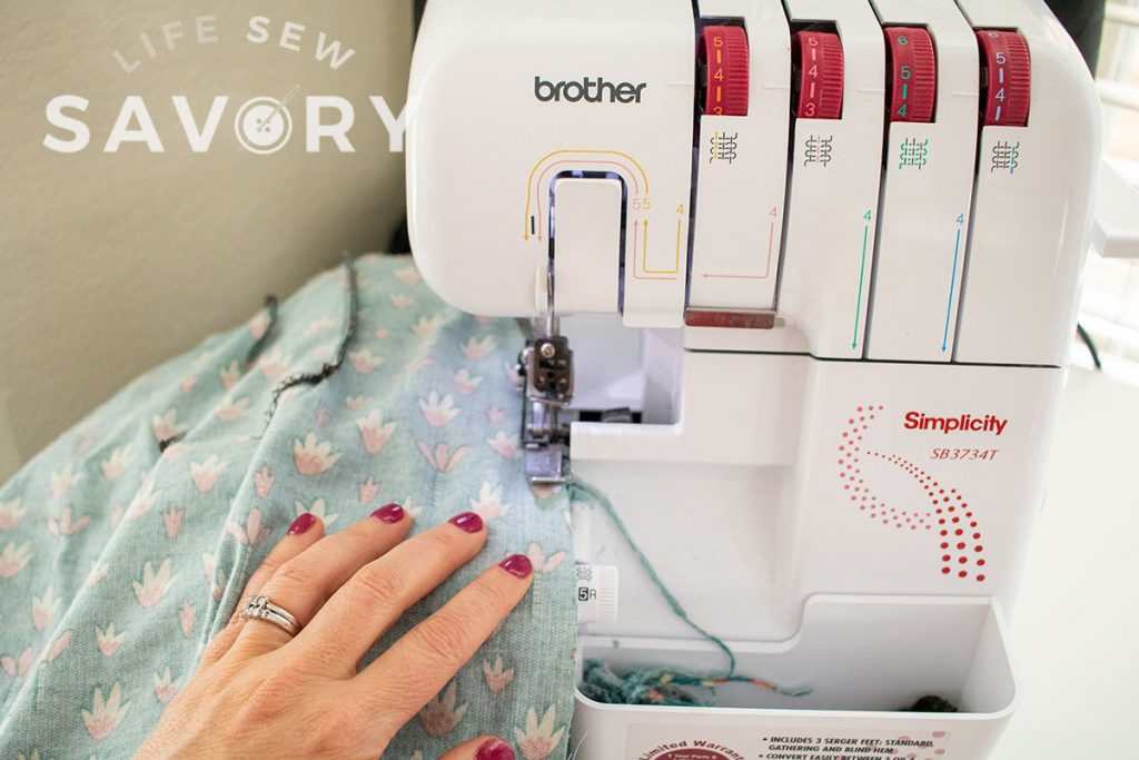 sew the side seams