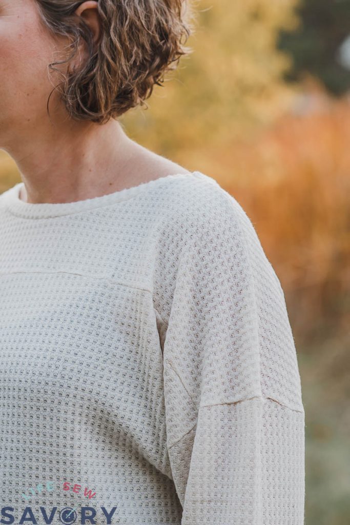 shoulder seams