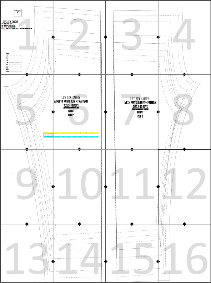 Kids jogger layout guide