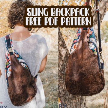 sew a one shoulder bag with a free pdf pattern