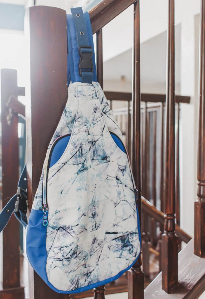sew a sling style backpack