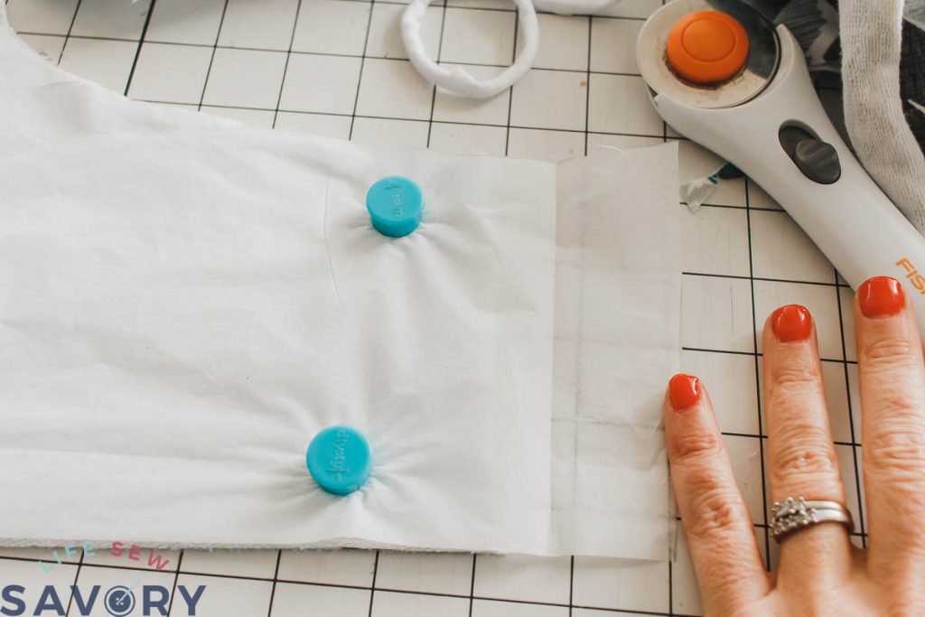 folded over pattern for waistband