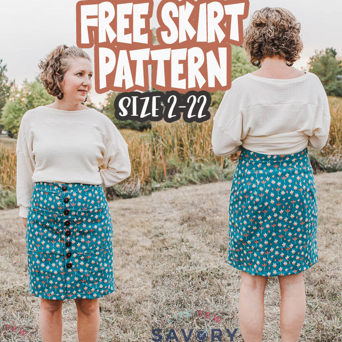 corduroy skirt pattern free