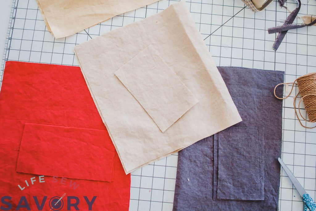 cut linen fabric