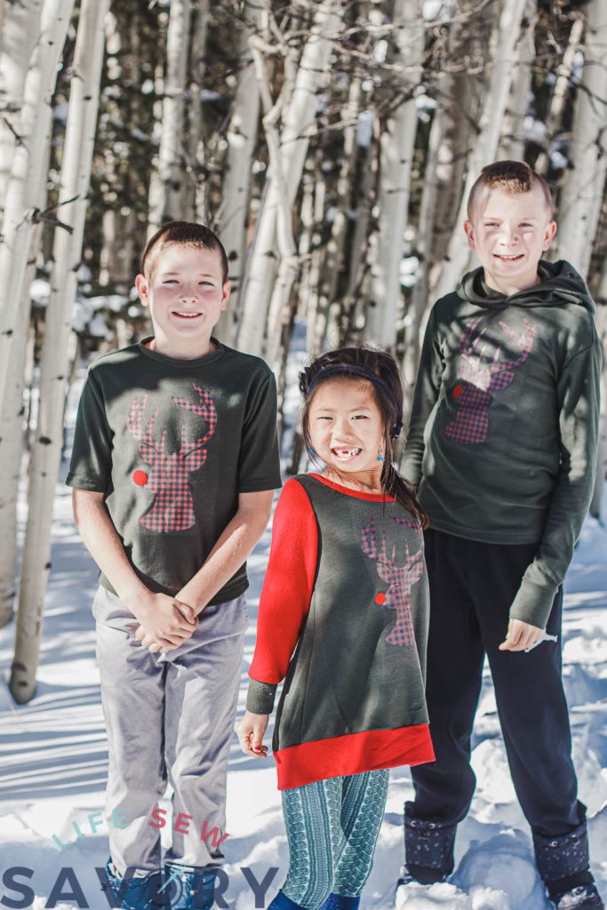 DIY christmas sweatshirts