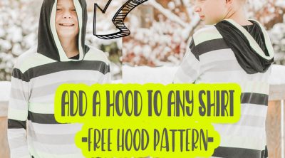 sew a hood on any shirt with a free sewing pattern
