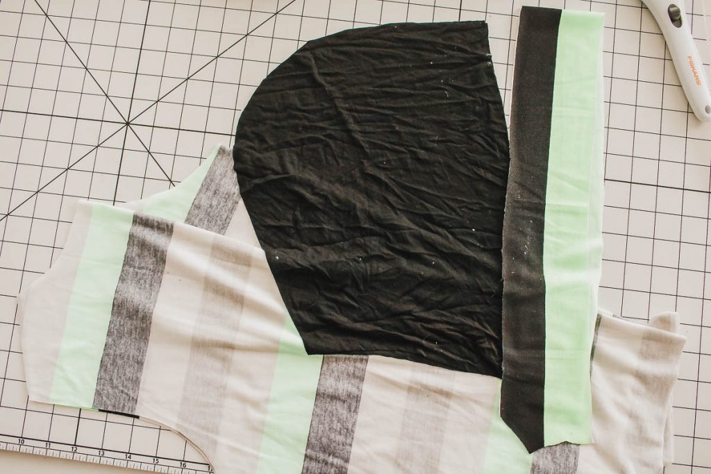 make a hood pattern pieces