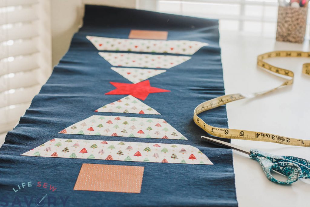 iron template to table runner