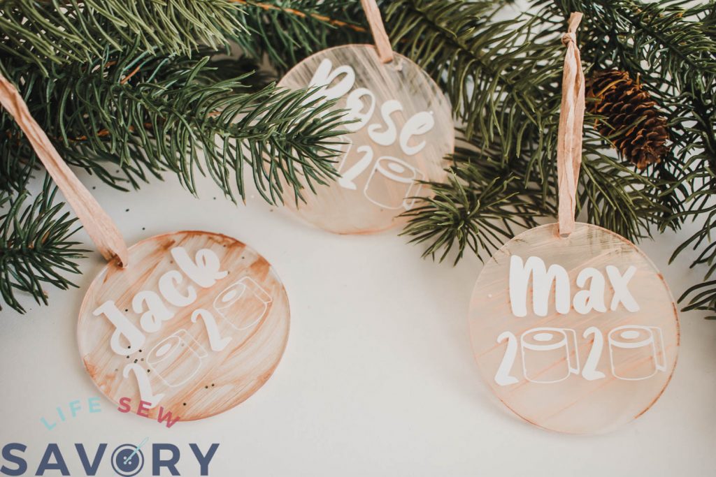 personalized 2020 christmas ornament