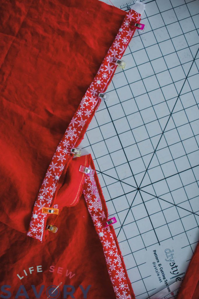 how to sew a linen aprong