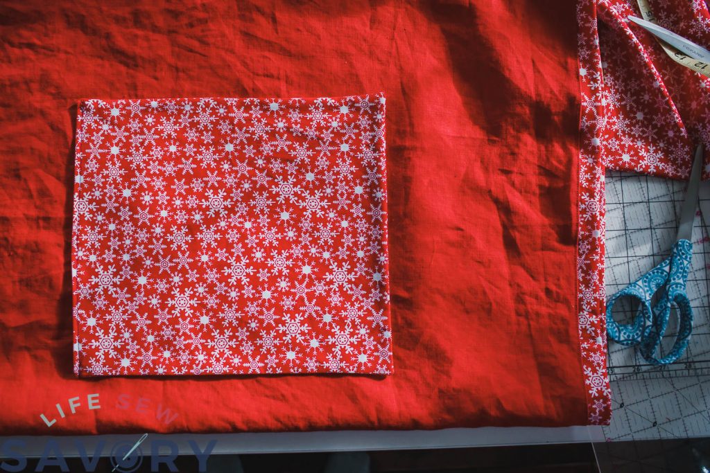 christmas apron pocket
