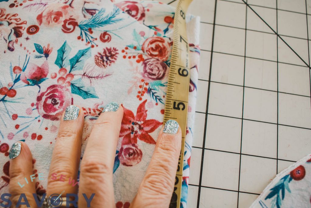 measure length of flounce