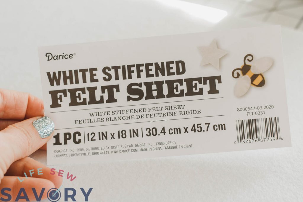 use stiff felt for cutting
